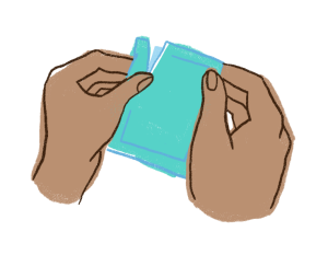 Oral dam - Step 1