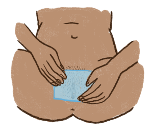 Oral dam - Step 3