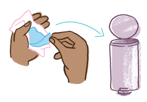 Oral dam - Step 4